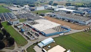 Blick auf das Wellpappe-Werk von Smurfit Kappa in Möhlin (AG).© Smurfit Kappa