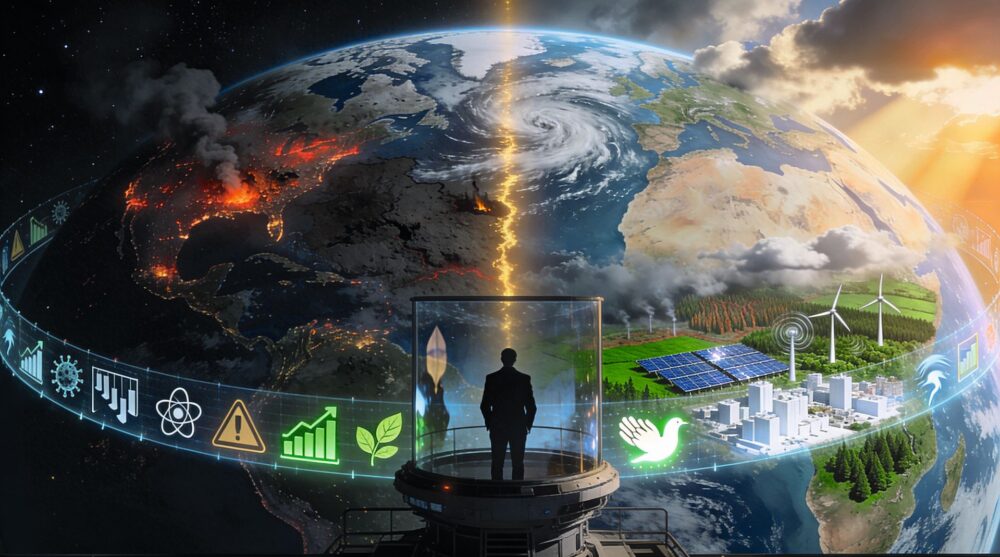 Il nostro mondo dal punto di vista della gestione del rischio: Oltre a molti rischi, ci sono anche opportunità © AI-generated / Perplexity.ai